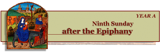 Ninth Sunday after the Epiphany